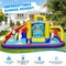 Multicolor Oxford 7-in-1 Inflatable Water Bounce House with Slide